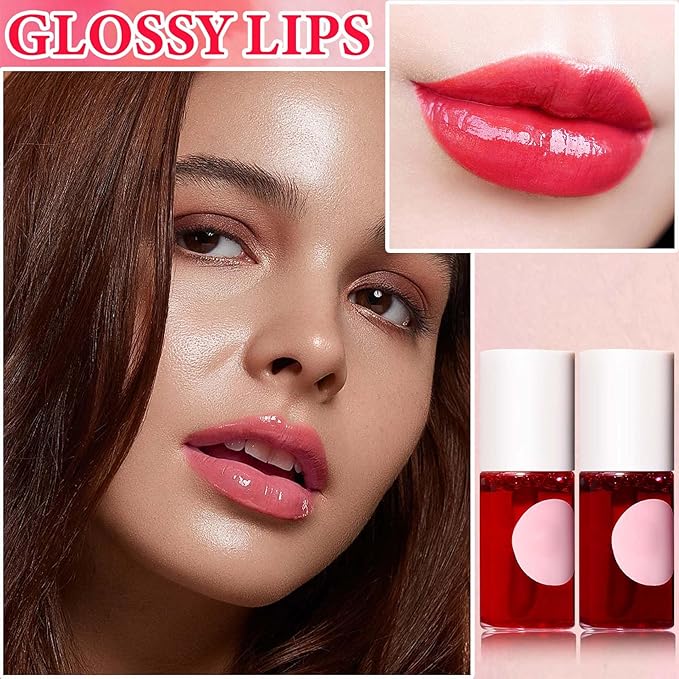 2 Colors Lip Tint Stain Set,Moisturizing Velvet Lip Set,Moisturizing