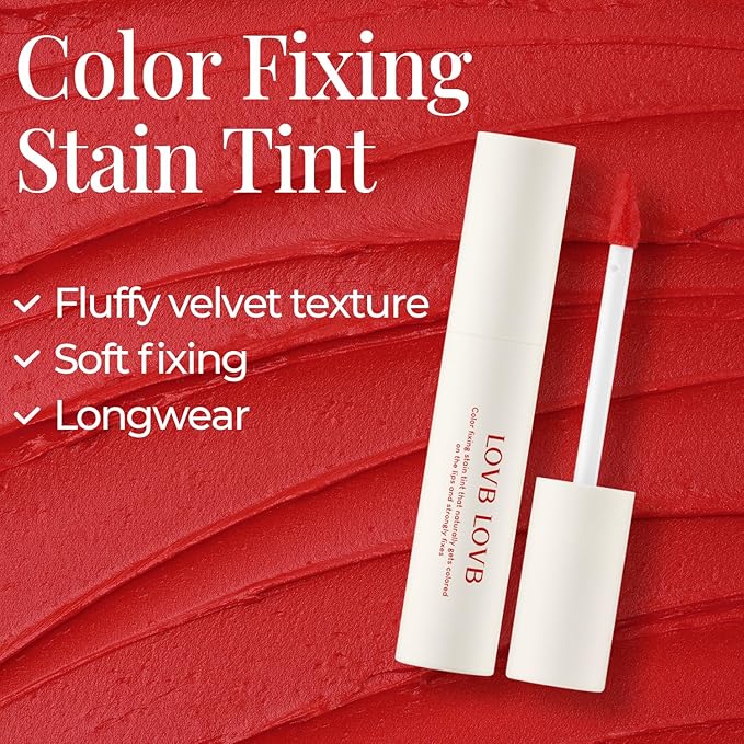 Color Fixing Stain Tint 0.17 oz. | Blur Velvet | Lightweight | Smudge-Resistant | Non-Drying, Smooth Matte Formula (04 SOFT MILKTEA)