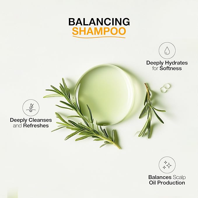 GK HAIR Balancing Shampoo Cleanses and Removes Buildup with Keratin Treatment For Oily Control Flaky Itchy Dry Scalp Thinning nourishing Hair Sulfate Free Women and Men – 10.1 Ounce