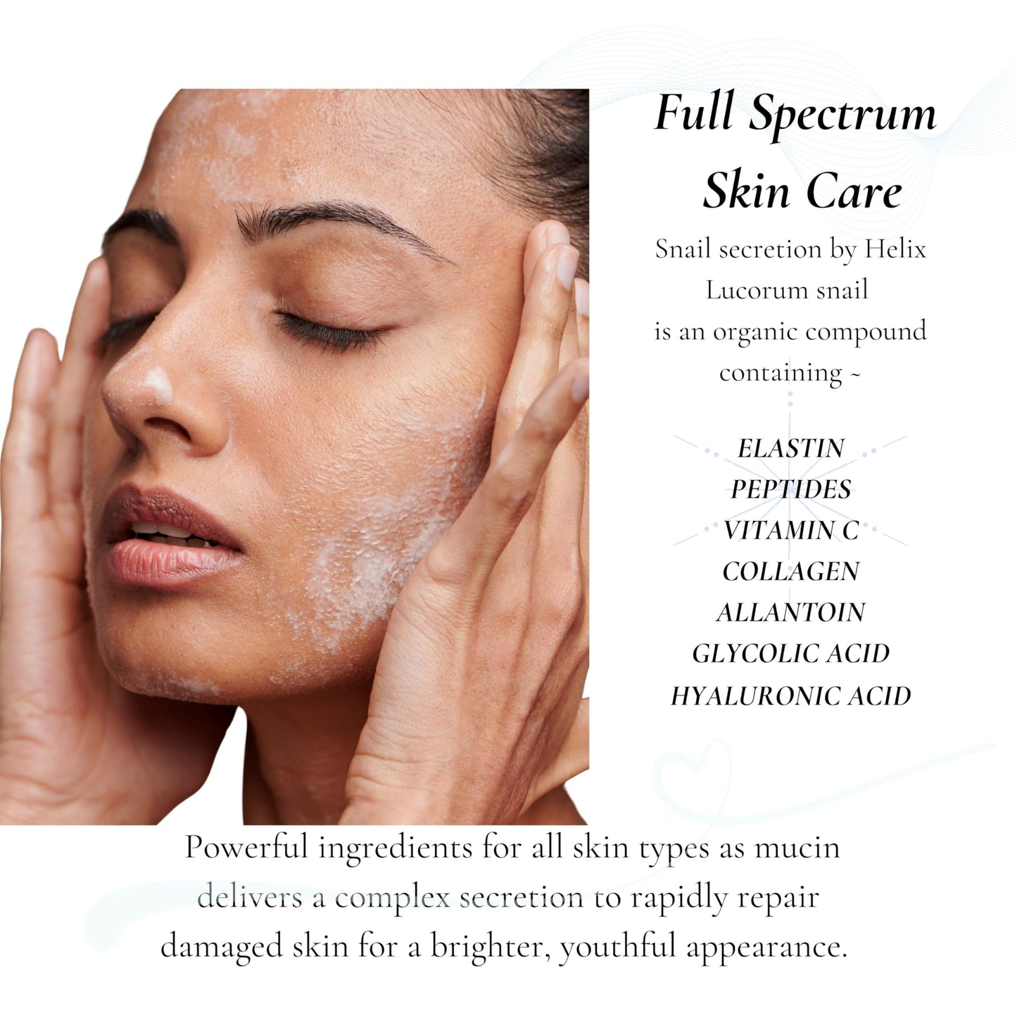 Snail Script Exfoliating Face Scrub, Advanced Snail Mucin Scrub daily deep scrub pore cleansing scrub for Dry & Sensitive Skin, Korean Skin Care Brightening Facial Scrub for youthful dewy skin