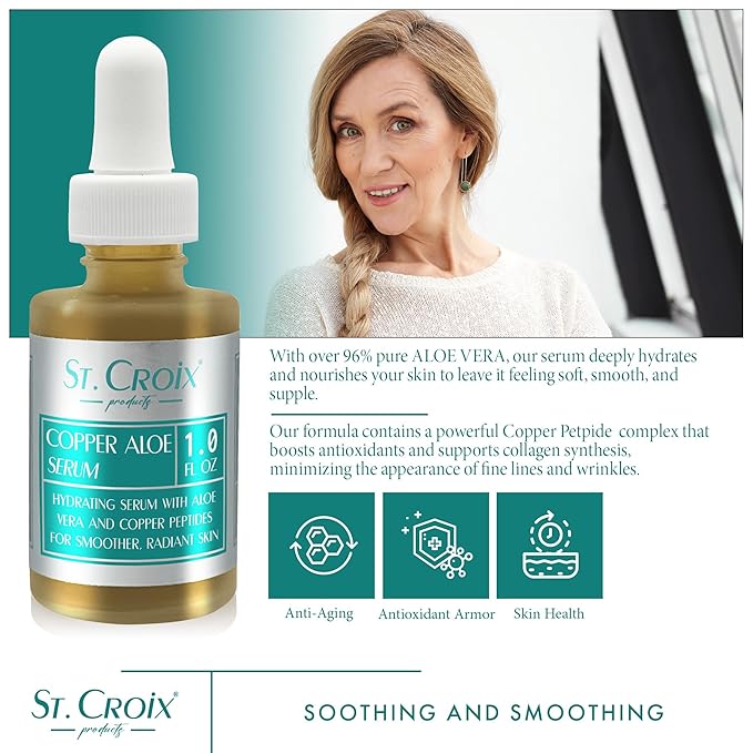 Copper Aloe Serum - Soothing Aloe Concentrate with Copper Peptides - 1 oz