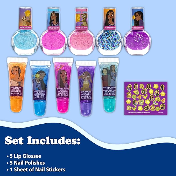Disney Wish Sparkly Cosmetic Makeup Set for Girls