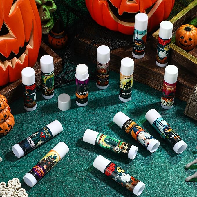 Dunzy 50 Pcs Halloween Lip Balm