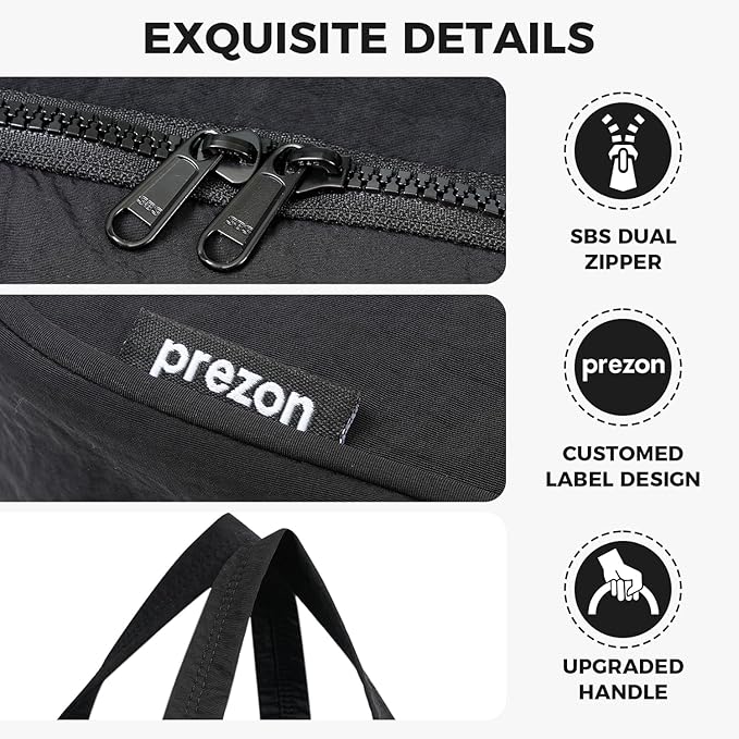 Toiletry Bag For women,Portable Hanging Organizer,4 Leakproof Compartment for full-sized Conditioner, Brushes Set, Makeup Accessories,Visible and easy to access.M-black