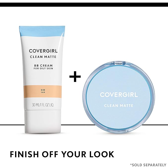 COVERGIRL - Clean Matte BB Cream, Oil-Free, Long-Lasting, of 2)