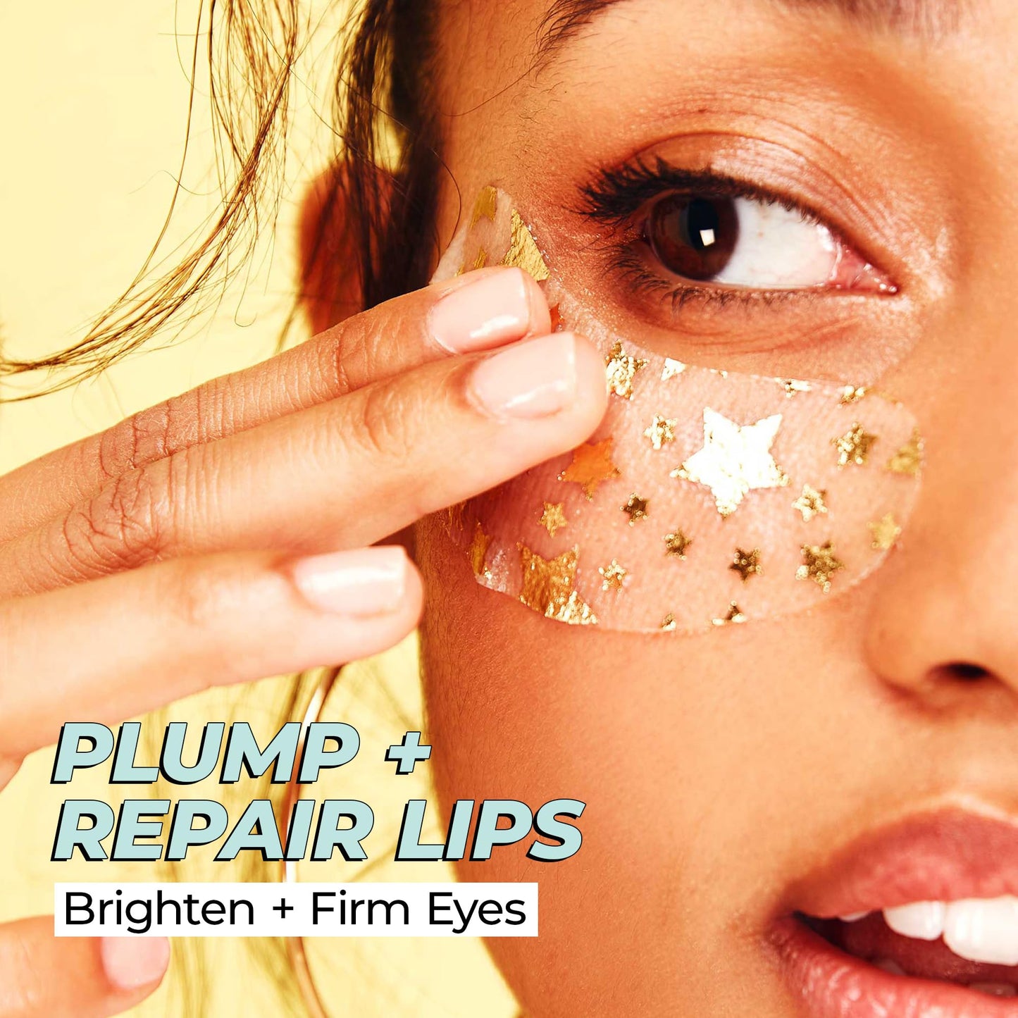 Lip Mask and Collagen Eye Pad Gift Set, Best of Lips & Eyes - 4 Piece Set, Plump & Repair Lip Masks, Brighten & Firm Vegan Collagen Eye Pads - Anti Aging Beauty Facial Masks - Korean Skin Care