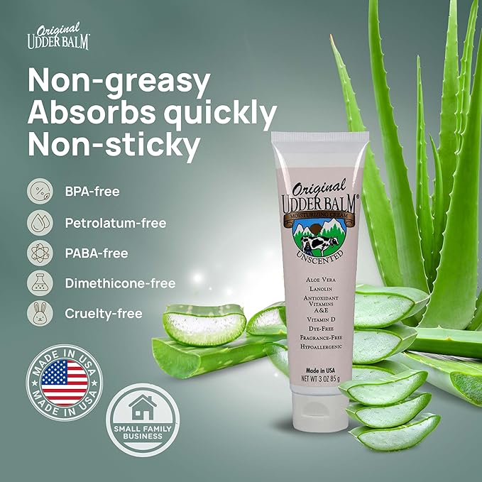 Original Udder Balm Unscented Moisturizer Tube