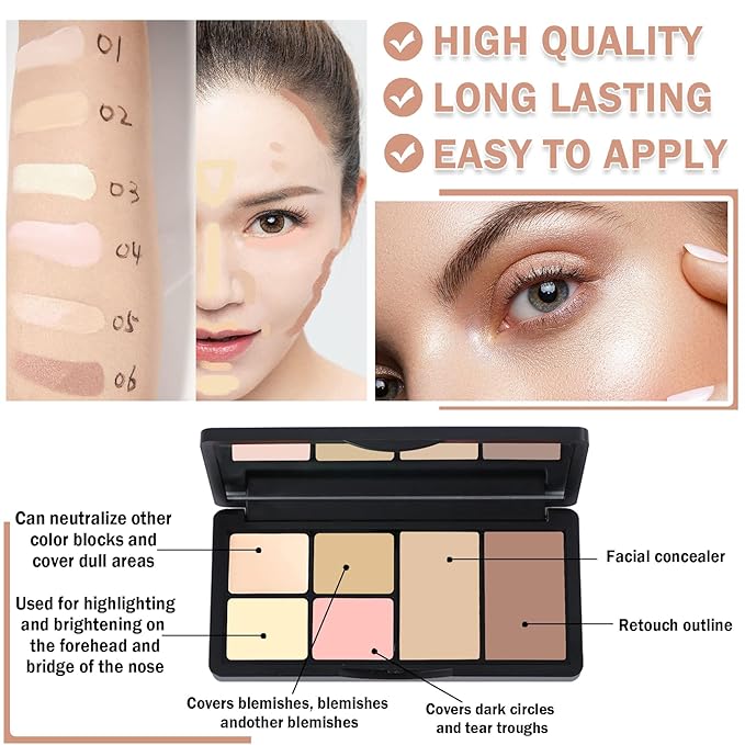 Cream Concealer Contour Makeup Palette Cream Foundation Palette