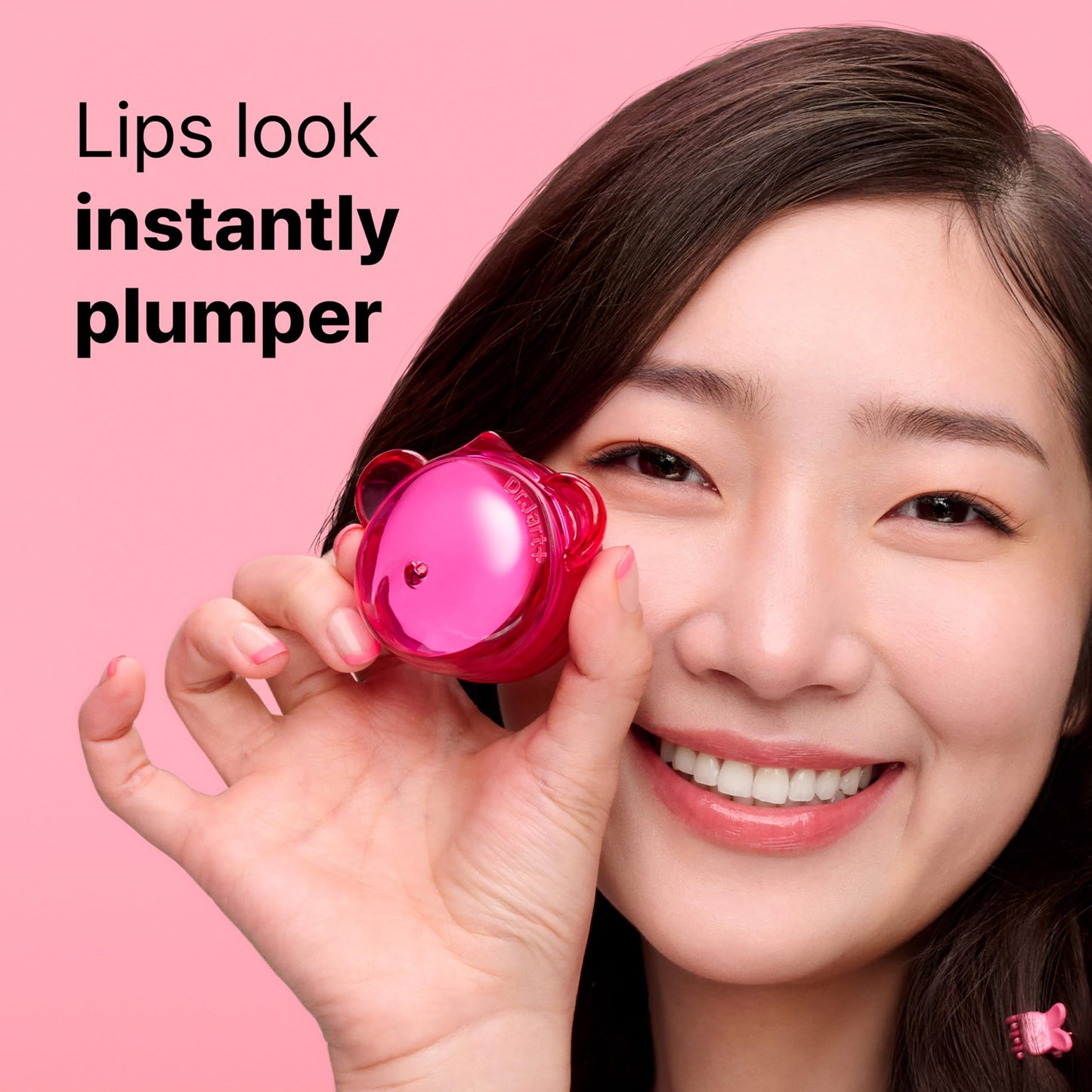 Dr. Jart+ Vital Hydra Solution Jelly Bear Korean Lip Mask with Hyaluronic Acid, Sheer Pink Tint and Light Raspberry Scent | Korean Skin Care, 0.67 Fl Oz