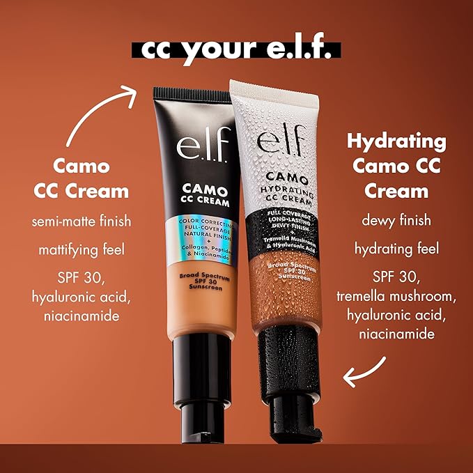 e.l.f. Hydrating Camo CC Cream, SPF 30, Color 560 C