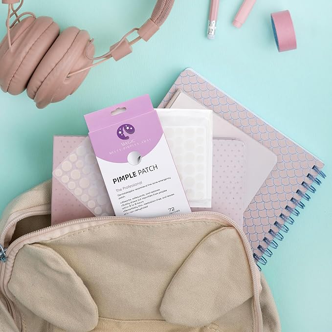 Hydrocolloid Acne Pimple Patches for Covering Zits and Blemishes, Spot Stickers for Face and Skin (72 Count)