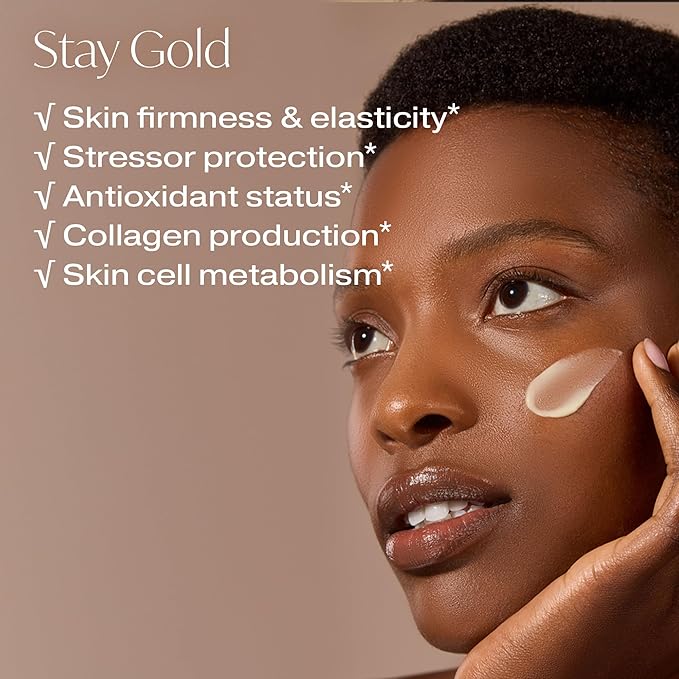 Dipped in Gold (1 Oz) - Peptide Lotion for Women with Vitamin C & Vitamin E Tocotrienols for Firm, Healthy Skin Throughout the Aging Process