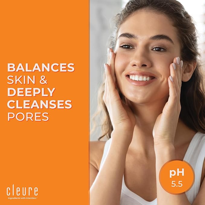 Cleure Lotion Cleanser for Dry Sensitive Skin, Free of Fragrance, Gluten, Paraben, Salicylate and Non Comedogenic (8 oz, 2 Pack)
