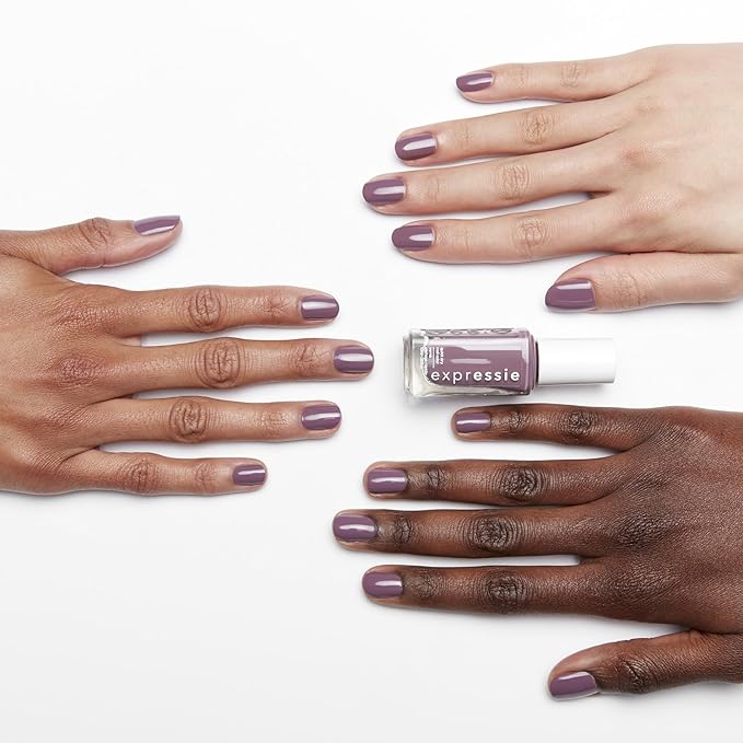 Essie expressie, Quick-Dry Nail Polish, 8-Free Vegan, Mauve Vegan,