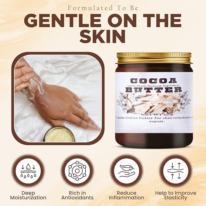 Cocoa Butter for Skin Care, Moisturizing