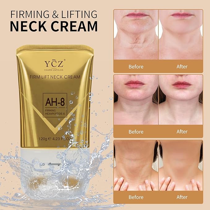 Ycz AH-8 Firming Neck Cream for Crepey Skin Body Care Comfort, Contains Hexapeptide, Moisturizing, Tightening Lotions Cosmetic Skin Care Skin Repair