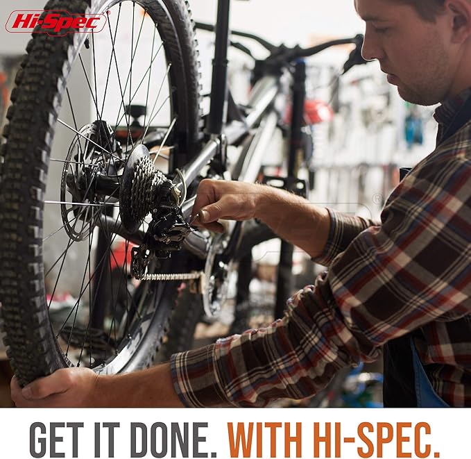 Hi-Spec 54pc Red Household Tool Kit – Essential DIY Hand Tool Set with Toolbox for Home, Garage, Office, Basic Repairs, First Apartment, New Home & Everyday Home Improvement