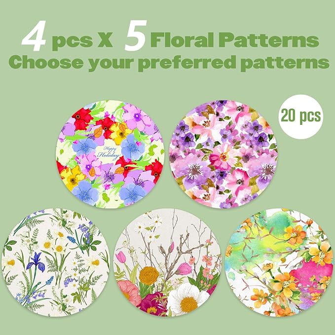 G7 Over Patches 20 Pack Waterproof Adhesive Patch for Dexcom G7 & Stelo CGM Tape Non-Glue Central Full Cover Stelo Overpatch Hypoallergenic & Latex-Free Long Stay for 15 Days, Floral Pattern