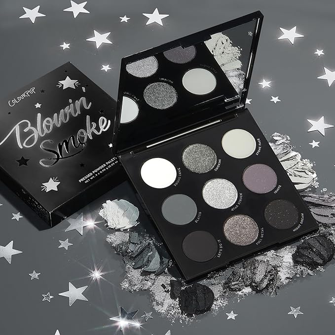 ColourPop Blowin' Smoke Eyeshadow Palette - Silver Eyeshadow 3 oz
