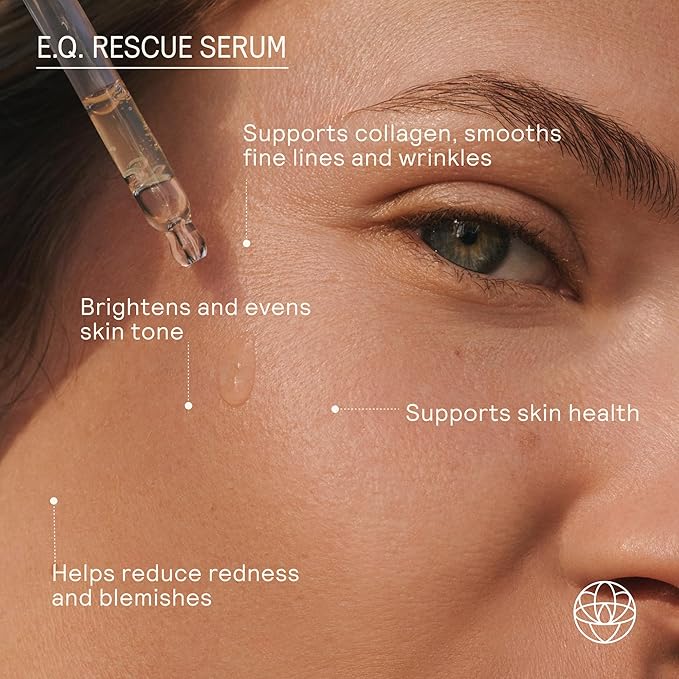 EQ Rescue Face Serum - Facial Serum with EGCG & Quercetin to Reduce Blemishes, Redness & Irritation - Fragrance-Free, Non-Comedogenic, Clinically Tested - 1 fl oz
