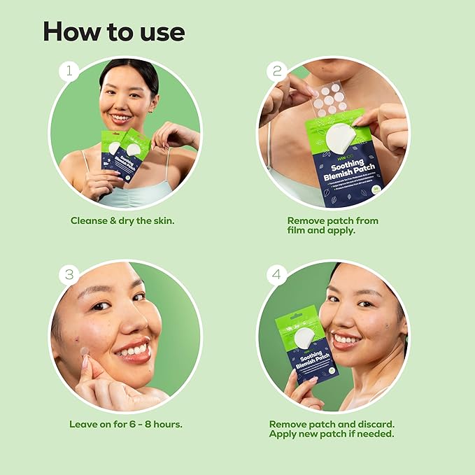 Hanhoo Soothing Blemish Patch with Aloe, Madecassic Acid, and Tea Tree Extract | Hydrocolloid Spot Treatment | Calms Pre-stage, Irritated, and Popped Blemishes 216 count