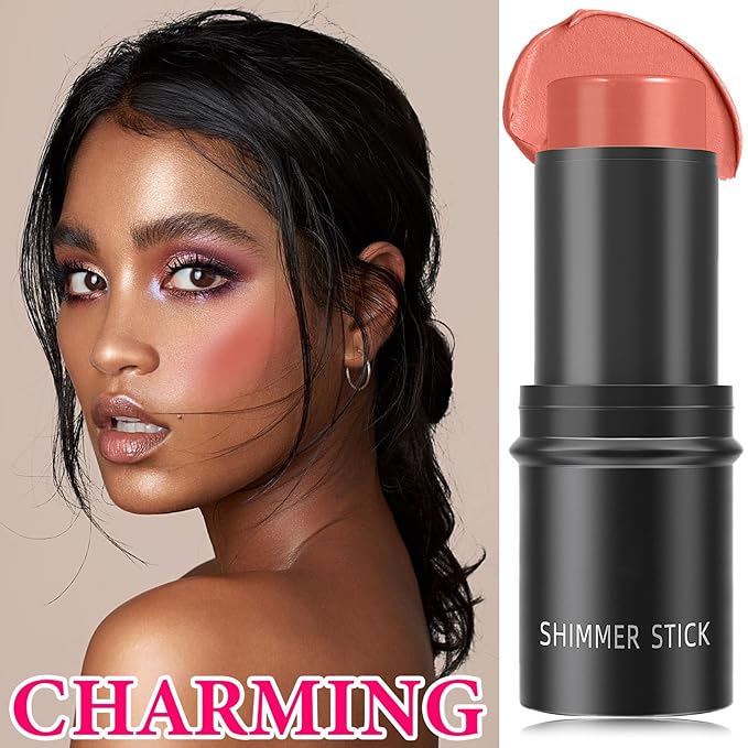 Cream Blush Stick,Blush Stick Long Lasting Non-greasy Multi Makeup Pen(06#)