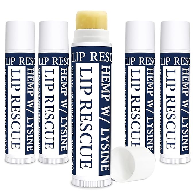 Hemp Lip Balm with L-Lysine-Heal, Moisturize,