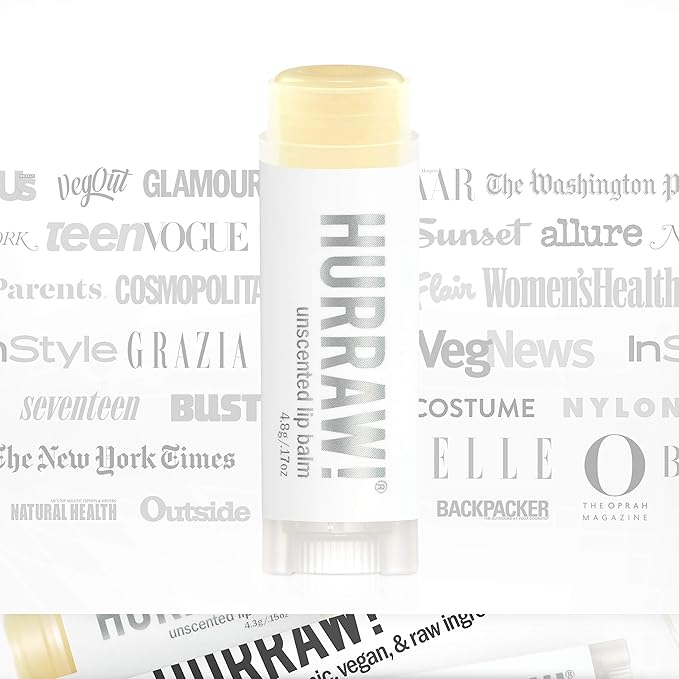 Hurraw! Unscented Lip Balm: Organic, Certified
