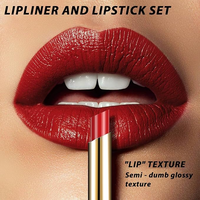 Bean Pink Lip Liner and Lipstick for Women, Long