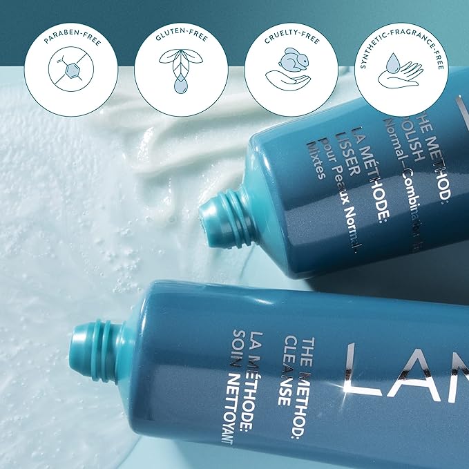 Lancer Skincare The Method: Polish Facial Exfoliator, Daily Exfoliating Face Scrub with Natural Minerals, Sensitive Dehydrated Skin, 4.2 Fluid Ounces
