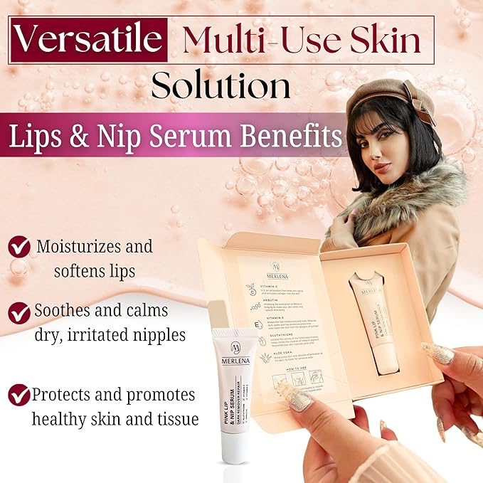 Merlena Pink Lip & Nip Serum 8ml