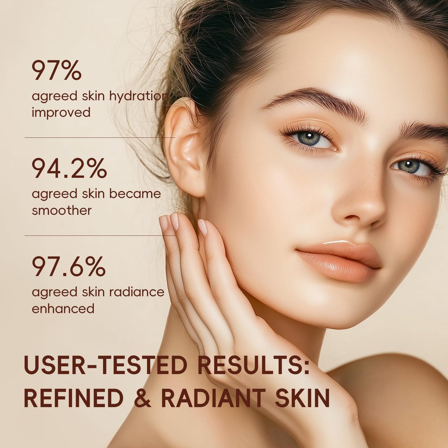 LAIKOU Skin Care Set, Korean Skin Care with Rice Cleanser, Toner, Serum, Eye Serum, Moisturizing Cream 5pcs for Women Teen Girls Mom Daughter Mother's Day Birthday Christmas Lover Korean Beauty