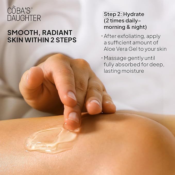 COBA'S DAUGHTER Women Gift Set – 3-Piece Body Care Spa Kit with Honey Turmeric Scrub, Almond Orange Scrub & Aloe Vera Gel – Self-Care Gift Box, Spa Gift Basket, Travel Size Beauty Set