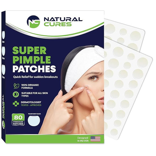Dot Pimple Patches for Face – Hydrocolloid Acne Patches for Quick Zit Relief And Blemishes, Invisible Spot Stickers That Stay All Night, Gentle for All Skin Types, Oil-Free (80 Count)