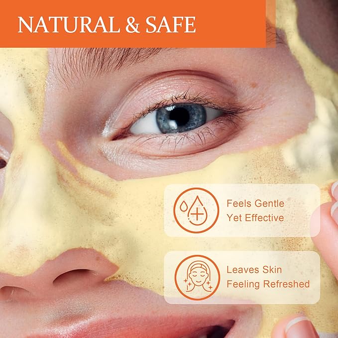 Turmeric Kojic Acid Facial Cleanser, Brightening Foaming Face Wash with Soft Massage Heads, Kojic Acid Cleanser Exfoliating, Turmeric Cleansing for Dark Spots 4.06fl.oz