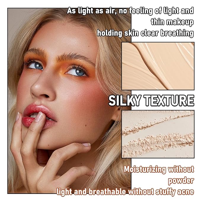 Full Coverage Liquid Foundation Makeup Set,Oil Control Concealer