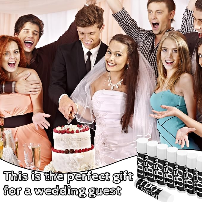 24 Pcs Bachelorette Lip Balm I (Black