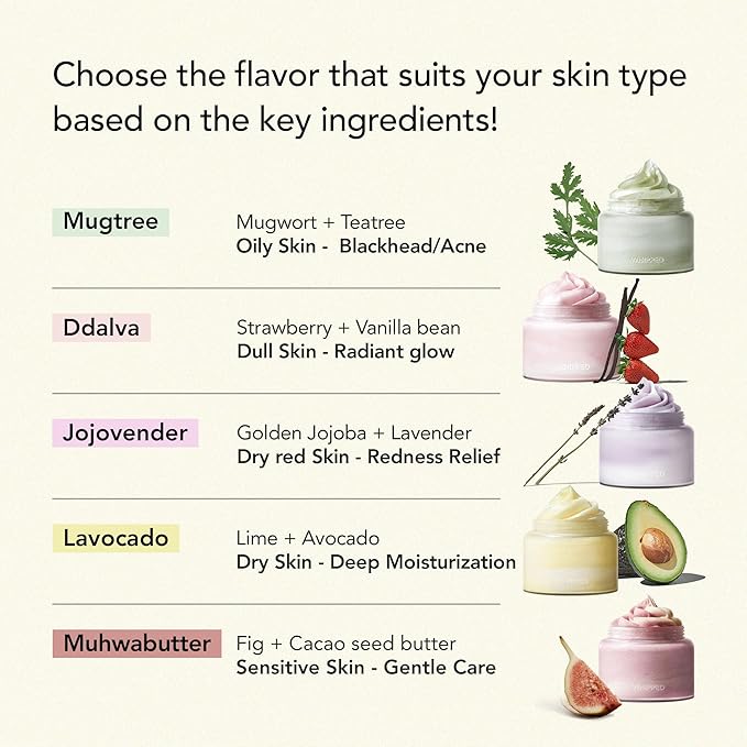 Whipped Korean Facial Cleanser and Face Wash with Mugwort & Tea Tree for Oily Skin and Pore Care, Moisturizing, Vegan, Doubles as a Face Mask, 4.5 oz