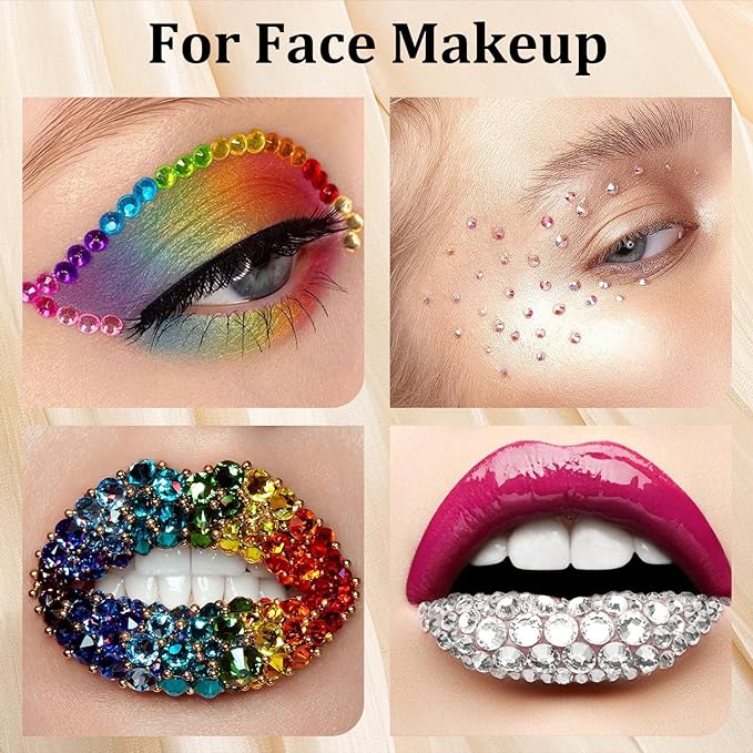 Colorful Face Gems for Makeup Set,