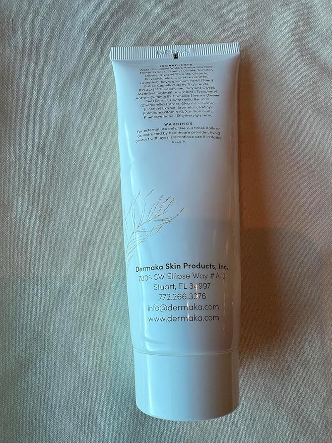 Dermaka All-Natural Cream 4 oz – Moisturizing Lotion with Arnica, Green Tea, Chamomile & Vitamin E – Hydrating, Fast-Absorbing & Non-Greasy Formula for Healthy-Looking Skin