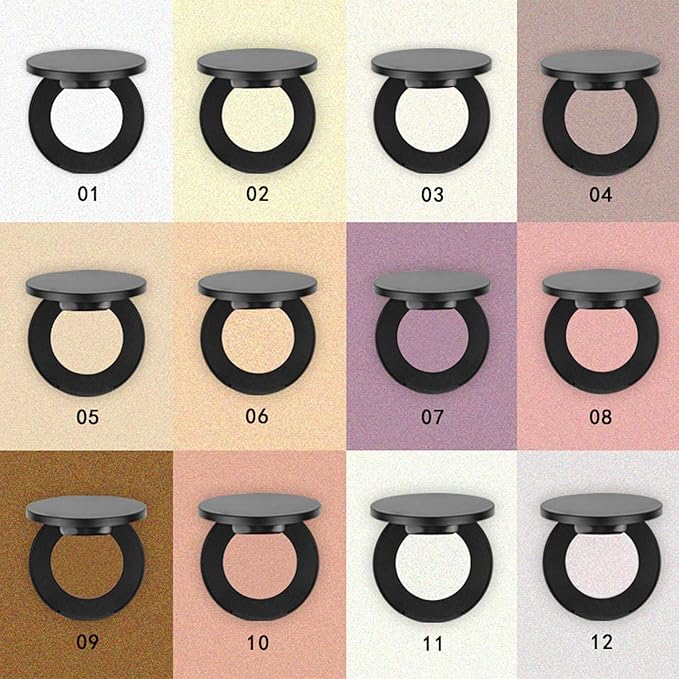 Face Highlighter Powder Palette, Glossy Glitter Illuminator Powder, Highlighter 11