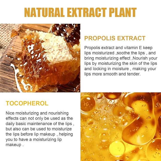 2 Pcs Lip Balm Honey Pot,Honey