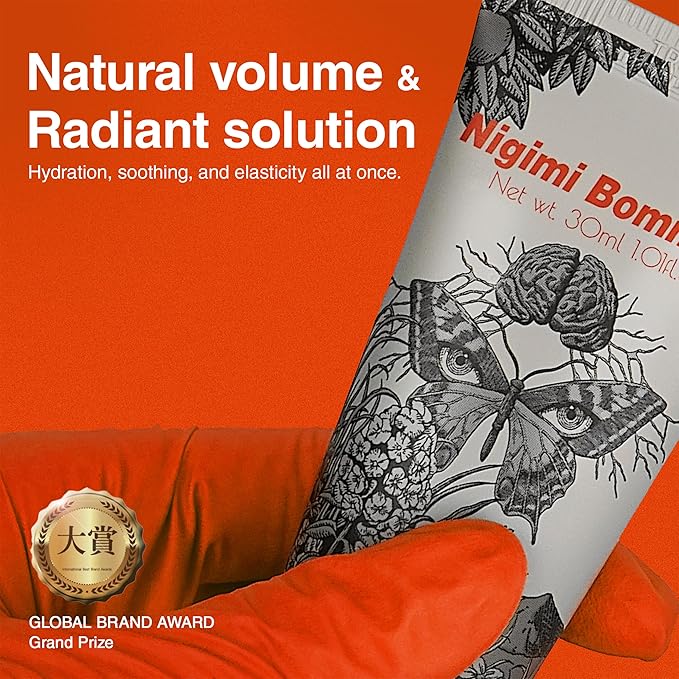 Axenda Nigimi Bommme, Skin Tightening Cream for Face, Ultra Repair Cream for Natural Volume & Radiance, Firming Cream for Face Tightening and Lifting, 30 mL