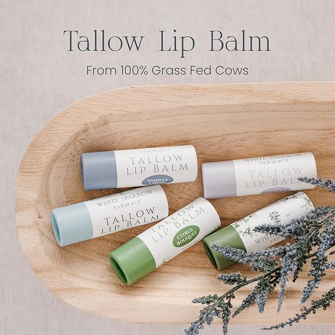 Organic Tallow Lip Balm (Vanilla Crème)
