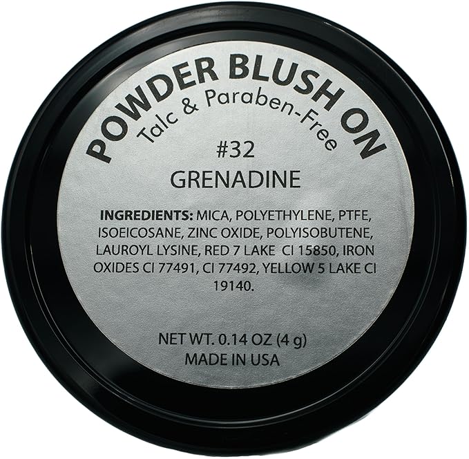 Grenadine Orange Coral Summer Red Blush Pressed Cheek Cruelty Free 4 G