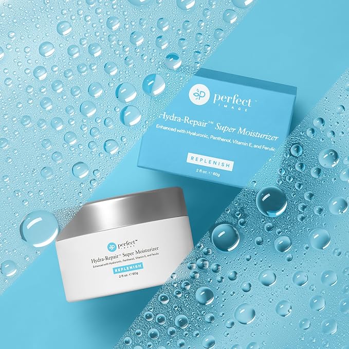 Perfect Image Hydra-Repair Super Moisturizer, Hyaluronic Acid Face Moisturizer for Women and Men, Facial Moisturizer with Vitamin E and Shea Butter, 2 fl oz. (60g)