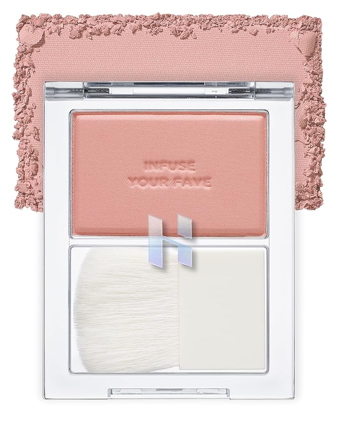 HOLIKA HOLIKA Infusing Blush with Brush - Lightweight,