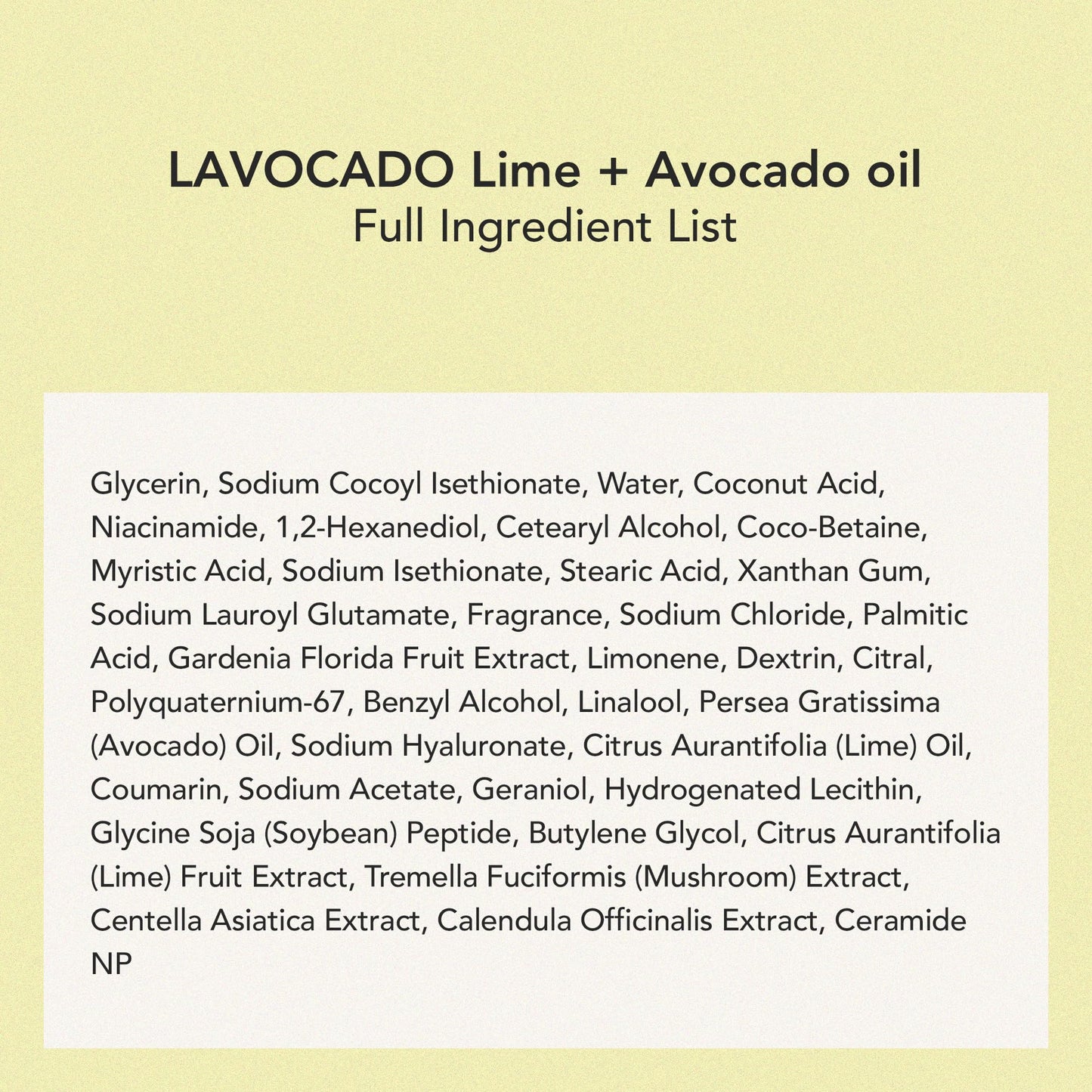 Whipped Korean Skincare Face Wash, Extra Deep Moisturizing Vegan Cream Facial Cleanser for Dry Skin with Niacinamide, Hyaluronic Acid, Ceramide, Lime & Avocado, Doubles as a Face Mask, 4.5 oz