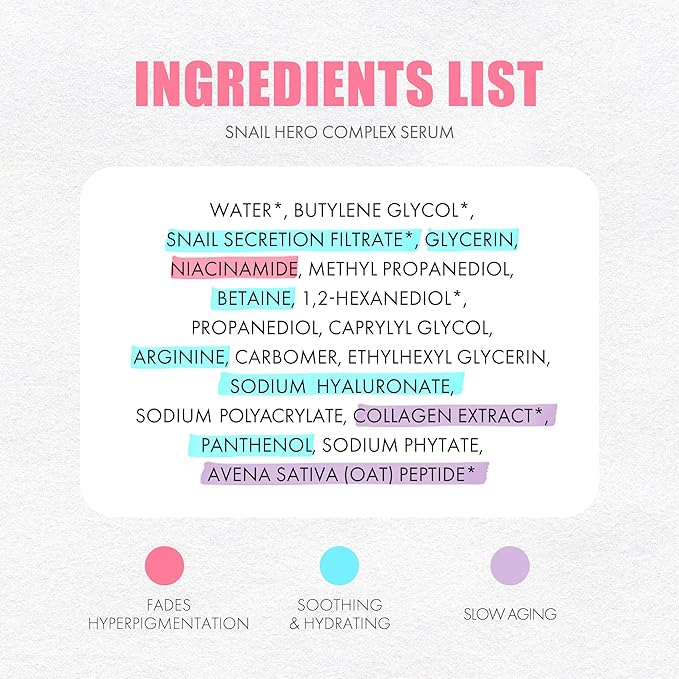Snail Mucin 85% Face Serum 1.69 fl oz 50ml | Hydrating Skin Care Packed with Vegan Collagen & Peptide | Age-Defying Korean Face Moisturizer