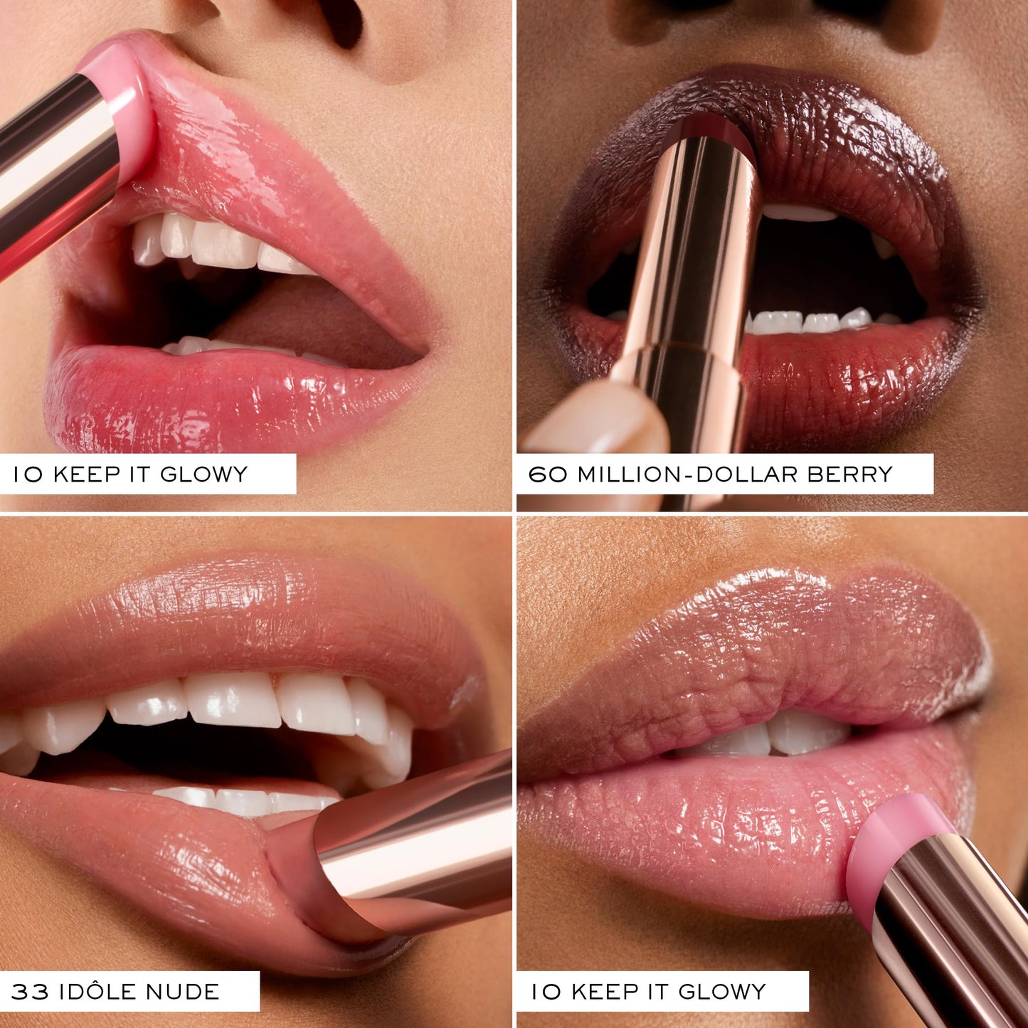 Lancôme Lip Idôle Squalane - 12 Butterglow Hydrating Lip Balm - Instant Shine & Lasting Hydration - 10 KEEP IT GLOWY (Sheer Pink)